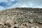 Hikers ascending summit trail on Mount Evans, Colorado.