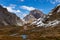 Hikers on the Ausangate Trek, Andes Mountains, Peru