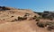 Hikers on the bald path at Arches NP Delicate Arch trail