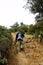 Hikers in Cerro Muriano, Province of Cordoba, Andalusia, Spain