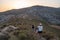 Hikers descending from Pico del Aguila