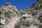 Hikers descending Turtlehead Peak in Red Rock Canyon, NV