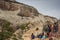 Hikers enjoying the view on top of Angels Landing