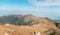 Hikers, Footpath and Houses in the Sunset Peak and Yi Tung Shan, Mountains in Lantau Island, Hong Kong