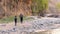 Hikers Hiking in Zion National Park Utah