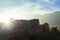 Hikers, Ijen volcano crater