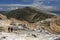 Hikers on Inca Trail on Isla del Sol with Titicaca