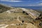 Hikers on Inca Trail on Isla del Sol with Titicaca