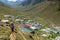 hikers with large backpacks hiking on mountain Kackarlar