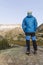 Hikers looking at the stunning landscape in the mountains