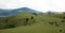 Hikers in the mountain ,action