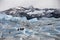 Hikers on Perito Merino Glacier in Patagonia