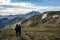 Hikers on the summit of Cupid Peak, Colorado Rocky Mountains