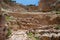 Hikers on switchbacks on South Kaibab Trail in Grand Canyon.