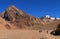 Hikers trekking in the Andes, South America