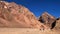 Hikers trekking in the Andes, South America