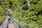 Hikers at Zhuilu Old Road in Taroko National Park, Xiulin, Hualien, Taiwan