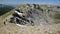 Hiking along a mountain ridge overlooking the two valleys of Saint Veran and Ceillac Cristillan