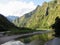 Hiking along the train tracks of Peru Rail on the road to Aguas