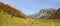 Hiking area in the karwendel mountains, austrian landscape