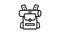 Hiking backpack icon animation