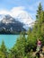 Hiking the berg lake trail around Mount Robson Glacier, in British Columbia Canada. Full of beautiful