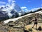 Hiking the berg lake trail around Mount Robson Glacier, in British Columbia Canada. Full of beautiful