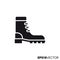 Hiking boot vector glyph icon