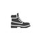 Hiking boot vector icon