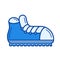 Hiking boots line icon.