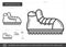 Hiking boots line icon.