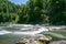 Hiking the Chattooga River, Long exposure, Opossum Creek Falls trail. head, Long Creek South Carolina