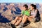 Hiking couple portrait - hikers in Grand Canyon