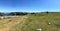 Hiking at Creux du van amphitheater in Neuchatel, Switzerland