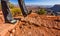 Hiking in the Dry Desert Terrain of Canyonlands Utah