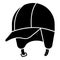 Hiking helmet icon, simple style