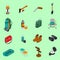 Hiking Icons Set