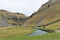 Hiking in the Malham Tarn Estate, on route to Gordale Scar 2, in February, 2020.