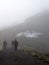 Hiking a Mountain in the Fog