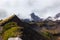 Hiking in the Mountains Surrounded by Clouds