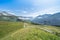 Hiking path in Alps