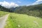 Hiking path in Alps