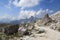 Hiking path around Tre Cime peaks