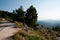 Hiking path in mountains of Corsica