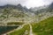 Hiking path in the wilderness. Slovakia