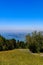 Hiking on the PfÃ¤nder mountain in Bregenz with a view of Lake Constance, Austria