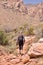 Hiking in the Red Rock Conservation Area, Southern Nevada, USA