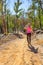 Hiking in regenerating bushland after fire