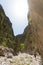 Hiking through the Samaria Gorge