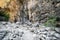 Hiking at Samaria gorge national park